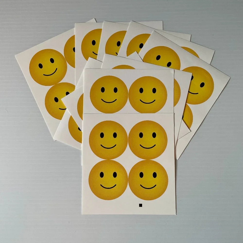 Large Smiley Face stickers
